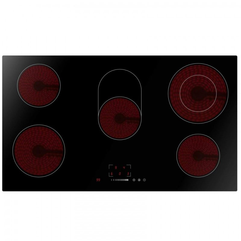 Midea Built-In Ceramic Hob 5 Burners 90 cm - Black - MCHV848
