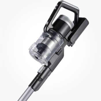 This Midea vacuum cleaner provides unrestricted movement over larger areas without the need to change the power source. The suction power can be adjusted by controlling the air flow on the handle depending on the type of surface being cleaned.