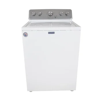 ⁦ميتاج غسالة تحميل علوي - 12 كجم غسيل - 12 برنامج - أبيض - 4KMVWC440JW⁩ - الصورة ⁦6⁩