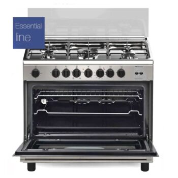 تتميز مجموعة غاز بومباني بتصميم معاصر ومستوى رائع من مرونة الغاز، وذلك بفضل تصميمها المكون من 5 شعلات. هذا هو سطح العمل المثالي لك! حتى أنه يحتوي على فرن حراري كبير يعمل بالغاز مع شواية.