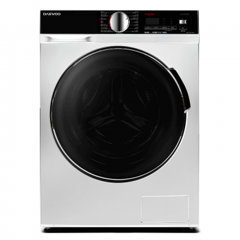 Daewoo Washer Front Load - 8 kg Washing - 15 Programs - White - DW-F0871WH