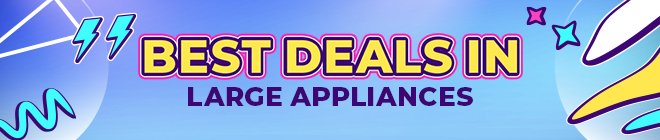 Mobile Banner Best Deals in Large Appliances Banner