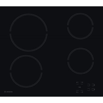 Ariston Electrical Ceramic Built-In Hob 4 Heat Zones - Black - HR611CA
