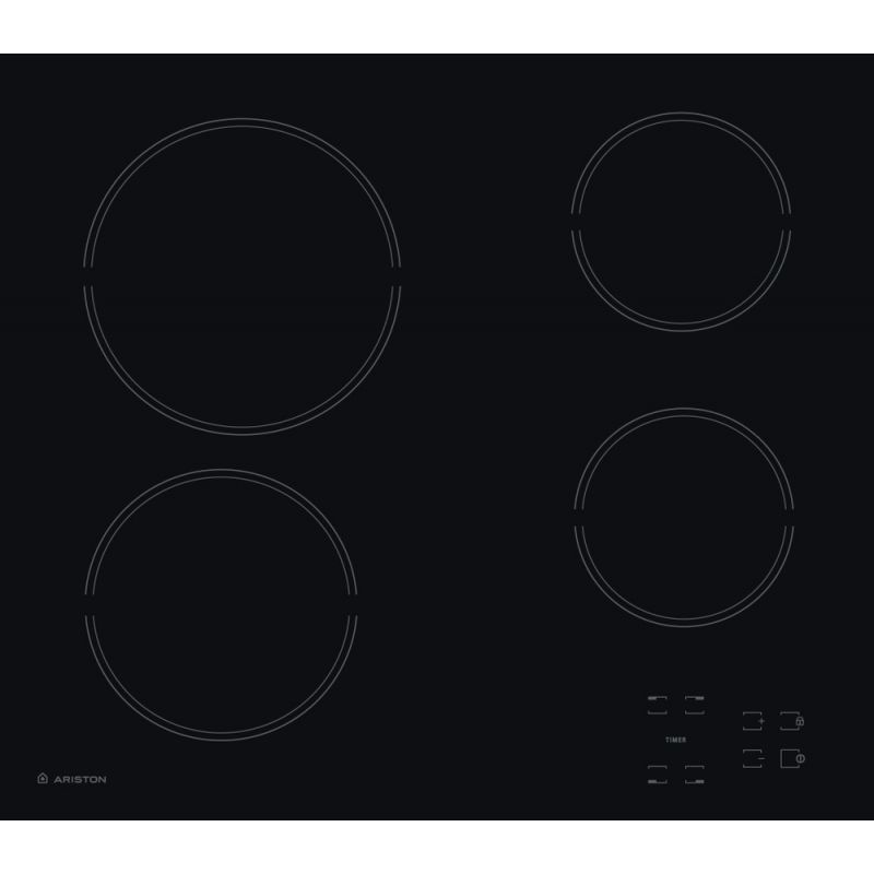 bf8cb78c0660a56db03fbb794a4297fe Ariston Electrical Ceramic Built-In Hob 4 Heat Zones - Black - HR611CA